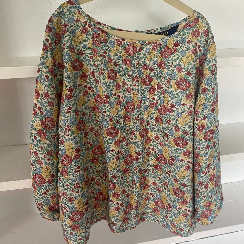 POLO Ralph Lauren Size 6 Floral Blouse NWT